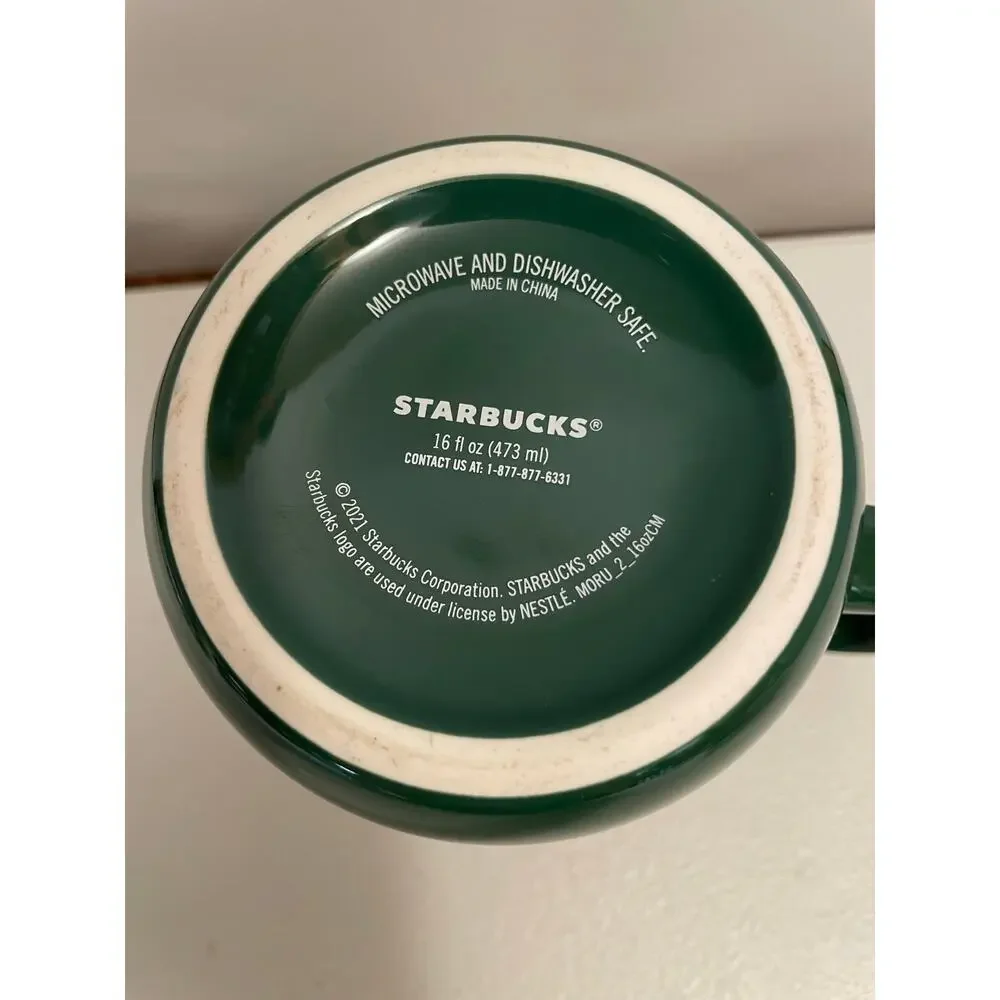Starbucks 2021 green 16oz coffee tea mug classic Mermaid‎ logo Perfect GIFT